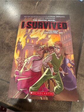 Scholastic I Survived Graphic Novel – Fiery Orange and Yellow Cover